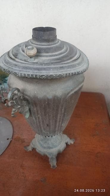 Qədimi samovar təmirə ehtiyacı var - Material: tökmə metal (dözümlü — 5