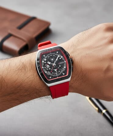 gəlin tacları: Yeni, Qol saatı, Curren, rəng - Qırmızı — 1