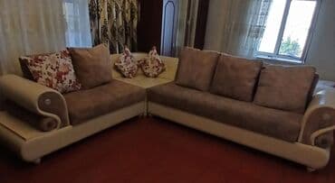 Qonaq otağı dəstləri: Künc divan, İşlənmiş