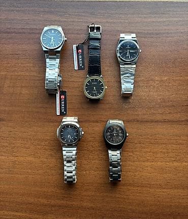 deri kemer: Yeni, Qol saatı, Curren, rəng - Gümüşü — 1