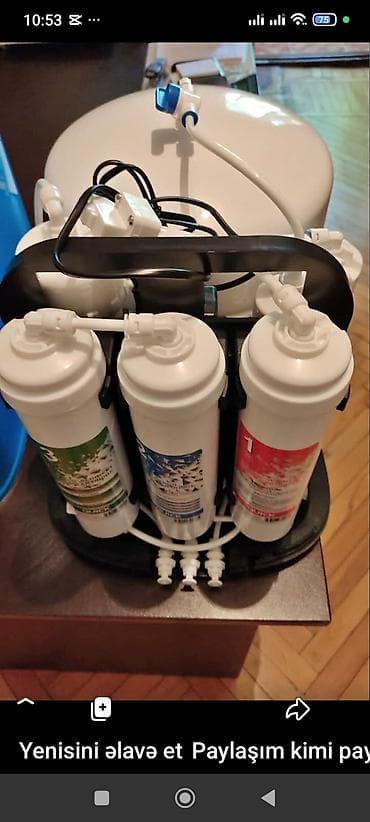 Ev üçün su təmizləmə sistemi – Reverse Osmosis (RO) - Mətbəx şkafının
