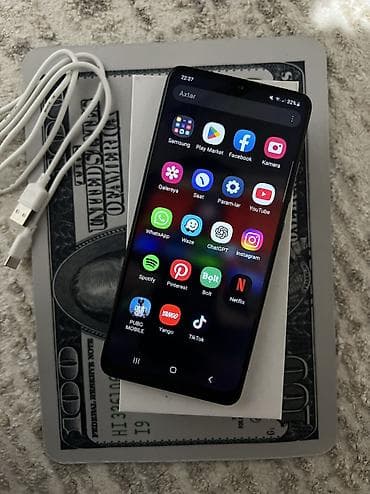 redmi note 9 ucuz: Samsung Galaxy A32, 64 GB, rəng - Qara, Barmaq izi, Face ID — 2