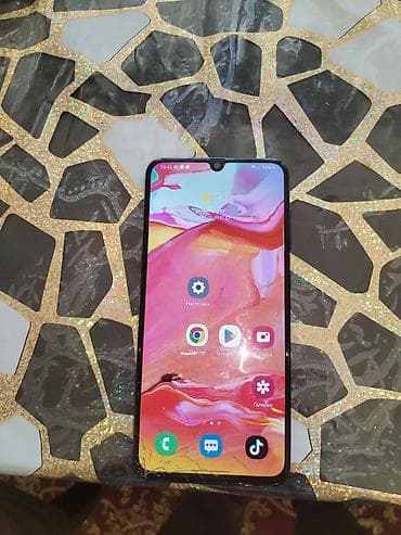 note 20 plus: Samsung Galaxy A70, 128 GB, rəng - Göy, Barmaq izi — 1