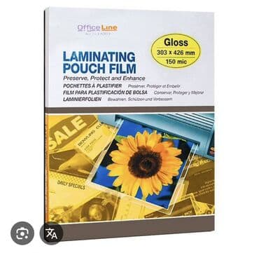 şəffaf plastik list: Laminasiya kagizi -125 micron
8 packa — 2