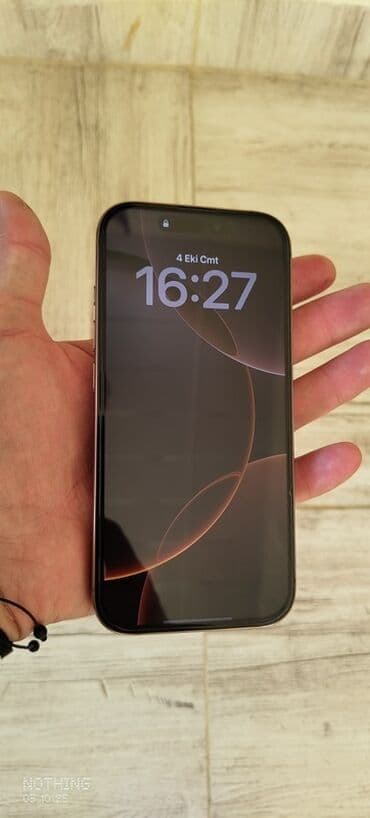 ayfon 5s ekran: IPhone 16 Pro, 256 GB, Desert Titanium, Barmaq izi, Face ID, Sənədlərlə — 1