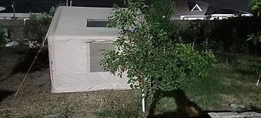 Bağ evi üçün geniş çardaqlı çadır - Ölçü: təxminən 3x4 m (geniş ailə
