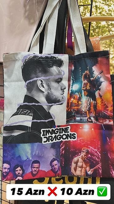 topdan aksesuar satışı: Məhsul: Musiqi temalı aksesuarlar seti - Imagine Dragons çaplı parça — 1