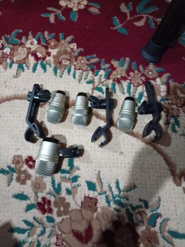 Minidisk və disk pleyerlər: Zərb alətləri üçün dinamik mikrofon dəsti - 4 ədəd kompakt, metal — 1