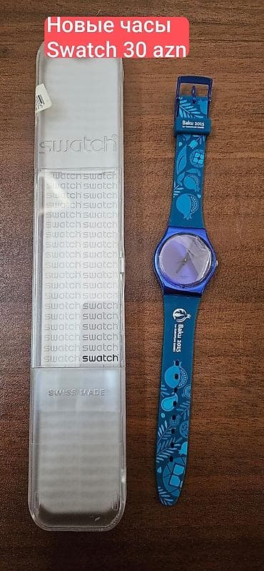 часы swatch: Новый, Наручные часы, Swatch, цвет - Голубой — 1