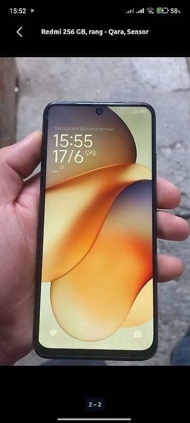 honor planset qiymeti: Redmi 256 GB, rəng - Qara, Sensor — 1