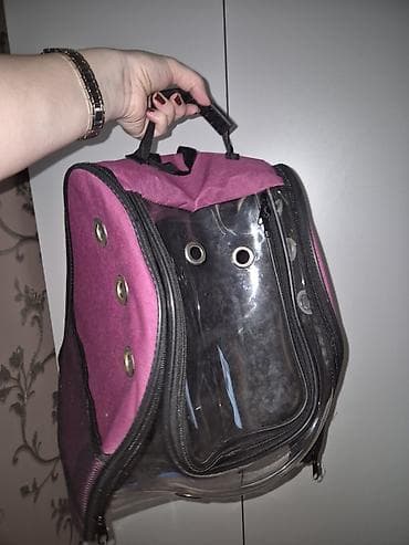 pişik ucun sumka: Şəffaf ön panelli heyvan daşıma çantası – bel çantası tipli - Kiçik — 2