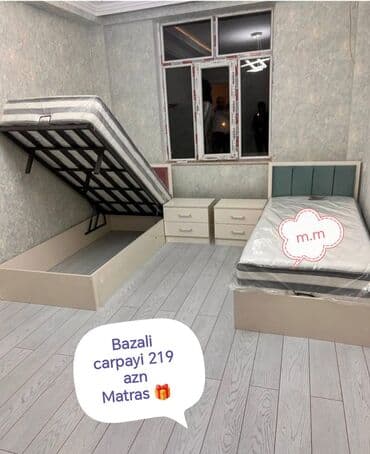 Çarpayılar: Yeni, Təknəfərlik çarpayı, Bazasız, Matras ilə, Siyirməsiz, Azərbaycan — 6