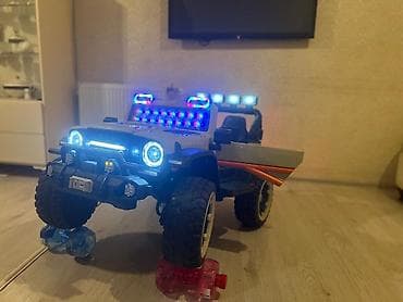 elekt: Uşaq üçün elektrikli off-road maşın - Korpus: Jeep üslubunda, iri — 1