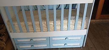 Oğlan və qız üçün, Dördbucaq, Beşik, Matras ilə, Yellənmə mexanizmsiz — 2