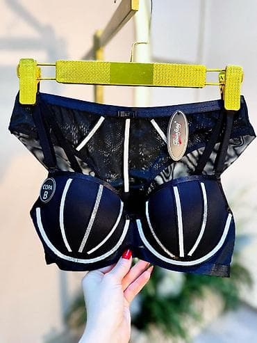 push up helanke: Qadın daxili geyim dəsti – push-up büstqalter və slip - Model: iki — 3