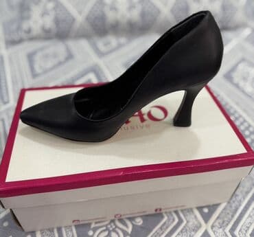 женские слипоны на высокой подошве: Туфли, Размер: 37, цвет - Черный, Новый — 3