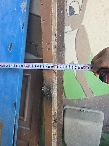 qapi plastik: 2 ədəd dəmir qapılar çox keyfiyyətli çərçivəsi şvellerdən qapılar — 6