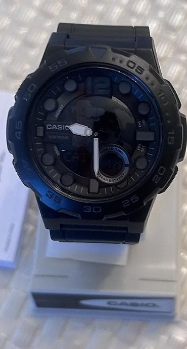 İşlənmiş, Qol saatı, Casio, rəng - Qara