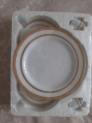 Nahar dəsti, rəng - Ağ, Farfor, Versace, 6 nəfərlik