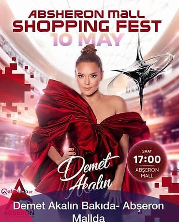 et xali ucun derman: Absheron Mall Shopping Fest – 10 May tədbiri üçün bilet, sifariş üçün — 1