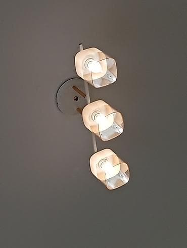 tavan modelleri: Çılçıraq, 3 lampa, Metal — 3