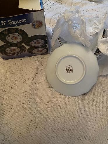 metbext eşyaları: Nəlbəkilər, rəng - Göy, Farfor, Çexiya — 2