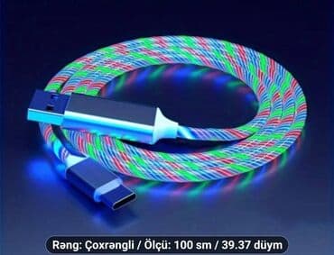экран для телефона fly fs 501: LED USB type C sarj və gözəllik – Sayrışan və rəngarəng effekt🌈 – — 3