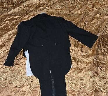 demir qapi satiram: Uşaq üçün smokinq dəsti - Klassik qara rəngdə, frak üslublu qısa önlü — 2