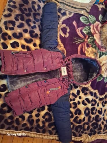 flanel uşaq gecə geyimləri: Uşaq üçün cox qalin qış gödəkçəsi 4 5yasadek.yeni kimi ve cox isti — 1