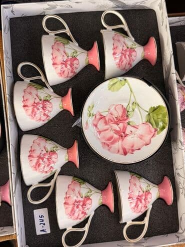 набор художника: Чайный набор, цвет - Белый, Фарфор, 6 персон — 9