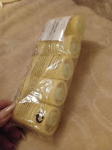 qizil muncuqlar: Qızılı rəngli saç burğu bigudilər dəsti Məhsul təsviri: - Paketdə 6 — 1