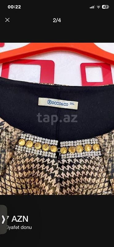 Şəxsi əşyalar: Ziyafət donu, Midi, 3XL — 2