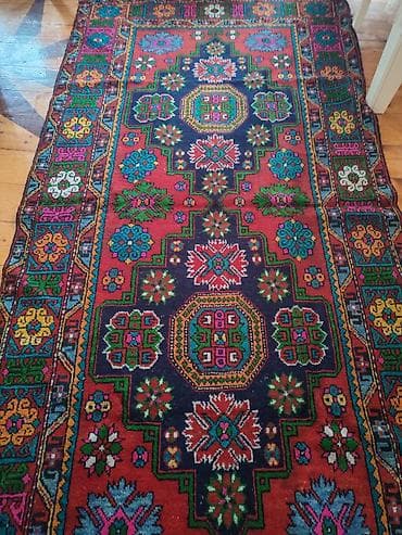 guldan: Qədim üslublu əl toxuması xalça Qarabag xalisi - Material: təbii — 3