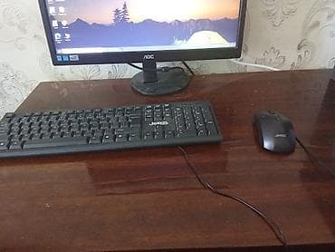 galaxy z fold: Masaüstü kompüter seti – Fujitsu sistem bloku + AOC monitor + — 2