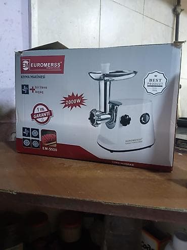 korpuslar: Euromerss EM-5520 ətçəkən maşın - Güc: 2000W (Turbo Force 2000) - — 2