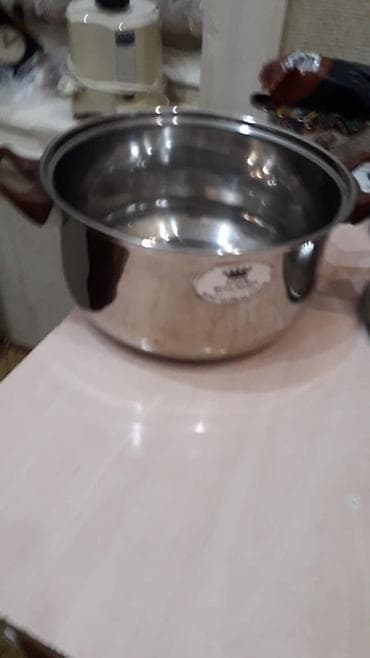 Qazan, rəng - Gümüşü, Paslanmayan polad