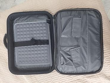 2.el telefon iphone: Notebook/planşet üçün çanta - Rəng: qara, incə mavi detallar - — 2