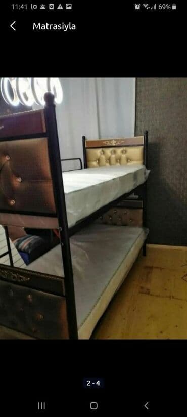 kravatlarin satisi: Oğlan və qız üçün, Yeni, Çarpayı, Matras ilə, Siyirməsiz — 14