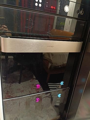 efba soba: Gorenje inteqrasiya olunan elektrik sobası - Qara şüşə ön panel və — 7