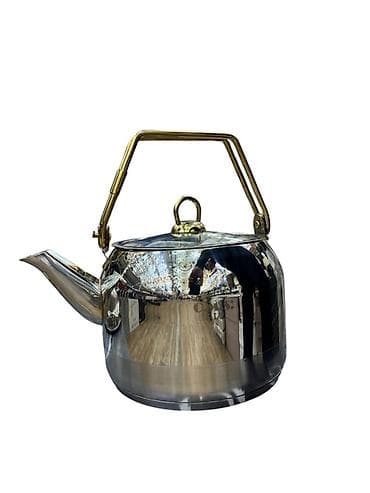 metal: Rəng - Gümüşü, Çaydan, Paslanmayan polad — 1