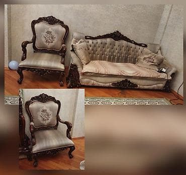 divan embawood: Divan ve iki kreslo.qiymet 230 man.ximcistkaya ehtiyaci var.tecili — 1