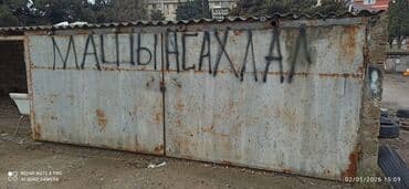 cay evi avadanliqlari satilir: Metalkonstruksiyalı qaraj/maşın saxlama yeri en 4m hündürlük 2m - — 1