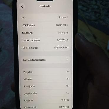 2 ci el 14 pro max: IPhone 15, Mavi, Face ID — 8
