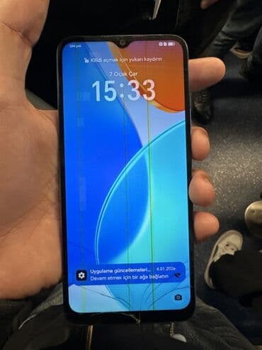 Бусы: Honor X6, 64 ГБ, цвет - Фиолетовый, Битый — 2