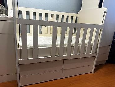 Beşiklər: Oğlan və qız üçün, Dördbucaq, Beşik, Dəstsiz, Matras ilə, Yellənmə mexanizmsiz — 1