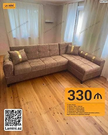 Künc divan – La Mini (Kod: 2201) - Ölçülər: 260 × 160 sm - Mexanizm — 1