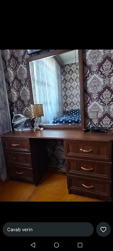 tumba satilir: Uşaq beşiyi və komod-modul dəsti - Material: LMDP/taxta teksturalı — 7