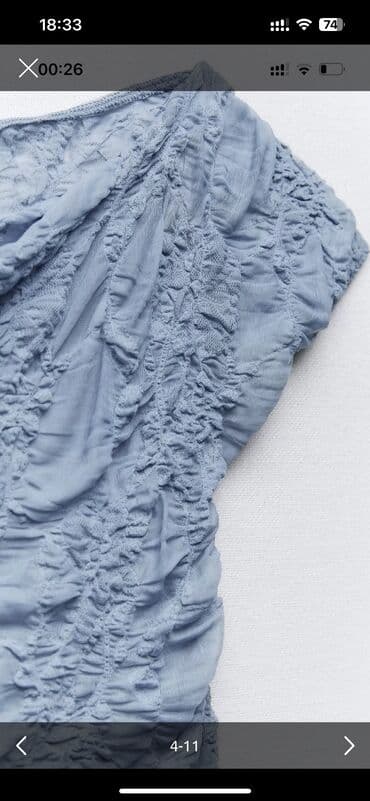 sədərəkdə kişi geyimləri: Futbolka, Zara, M, rəng - Mavi — 7