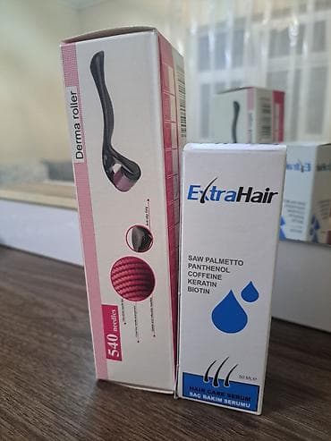 Bədənə qulluq: Derma Roller + ExtraHair Saç Baxım Serumu dəsti Məhsul tərkibi: - — 1
