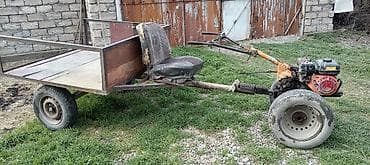 maşın oturacaqi: Motoblok əsasında yığılmış mini yük daşıyan nəqliyyat vasitəsi - Ön — 3